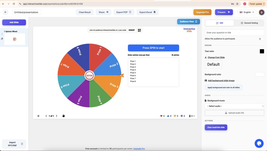 How to Use Spinner Wheel on EngageSlide (Step-by-Step Guide)