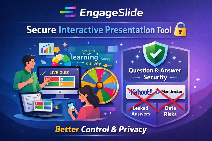 EngageSlide: A Secure Interactive Presentation Tool Beyond Kahoot and Mentimeter