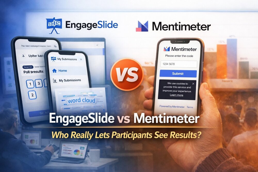 EngageSlide vs Mentimeter: Who Really Lets Participants See Results Better?